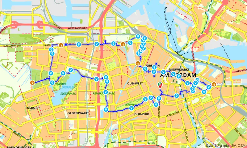 Route in Noord-Holland