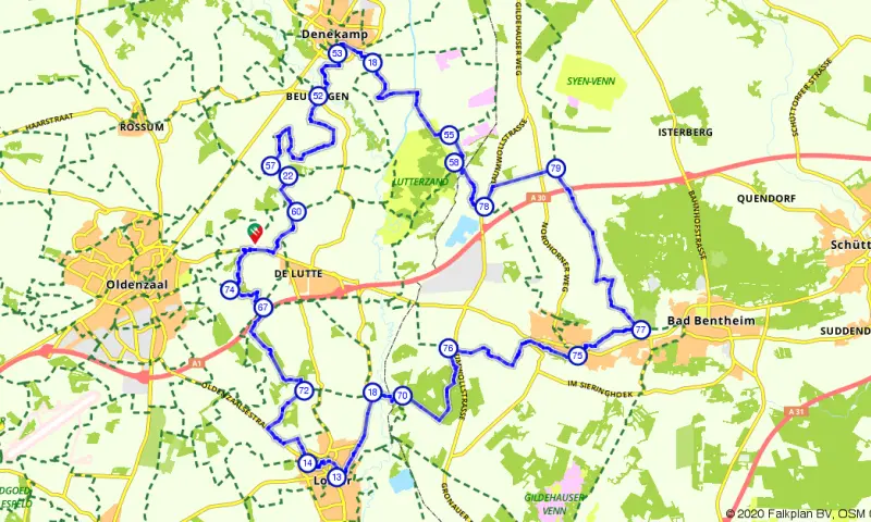 Route in Overijssel