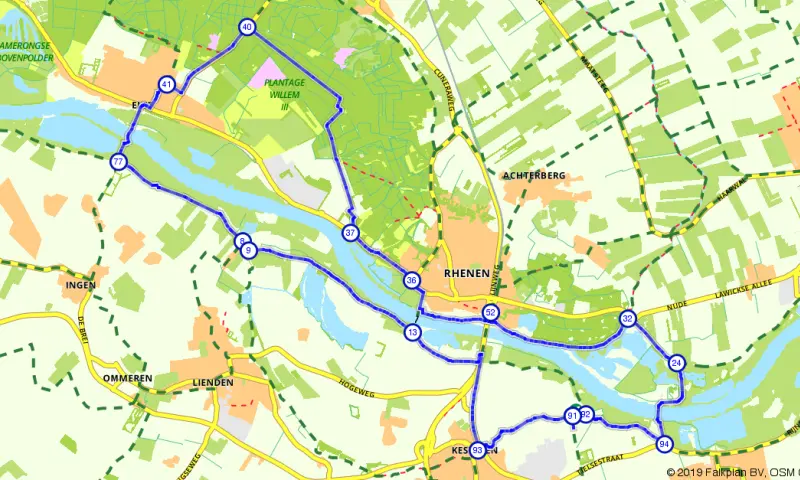 Route in Gelderland