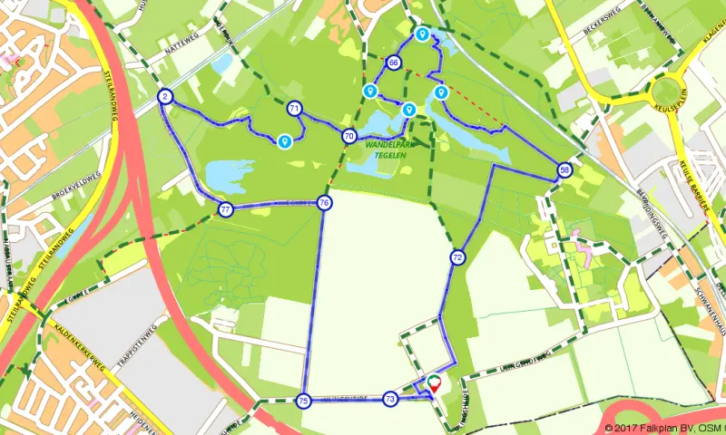 Route in Limburg