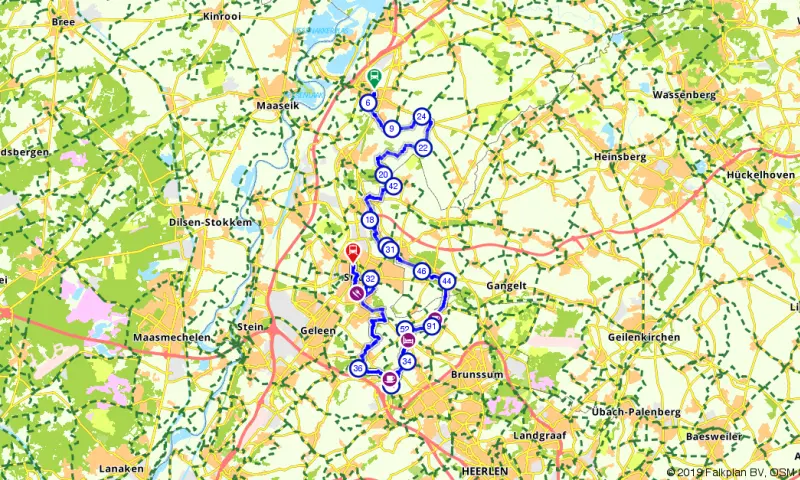 Route in Limburg