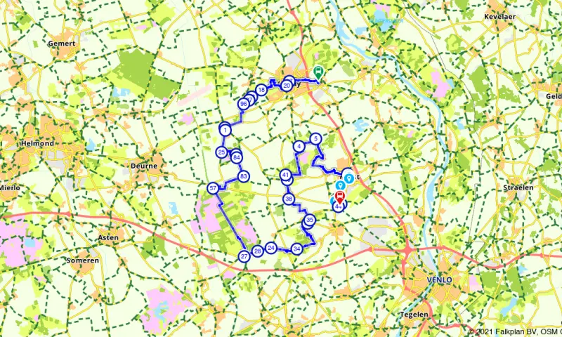 Route in Limburg