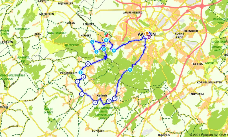 Route in Limburg