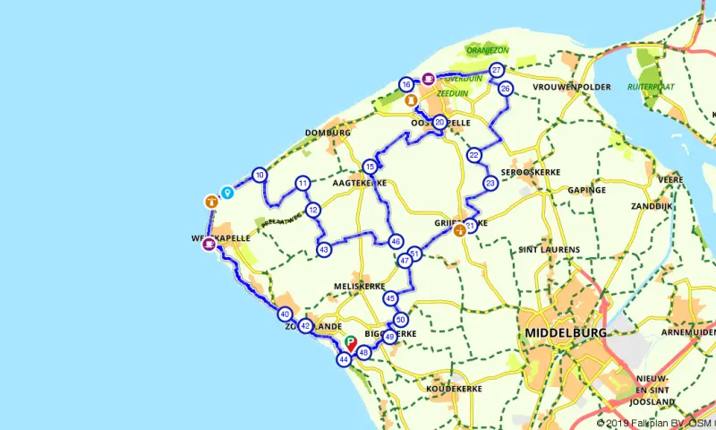 Route in Zeeland