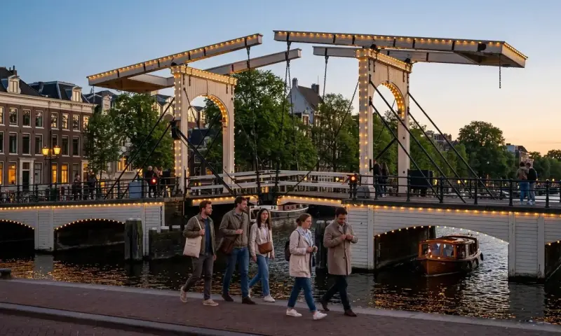 Amsterdam bij avond