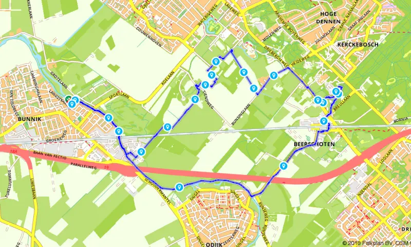 Route in Utrecht