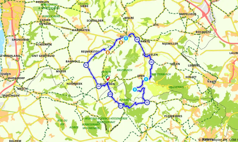 Route in Limburg