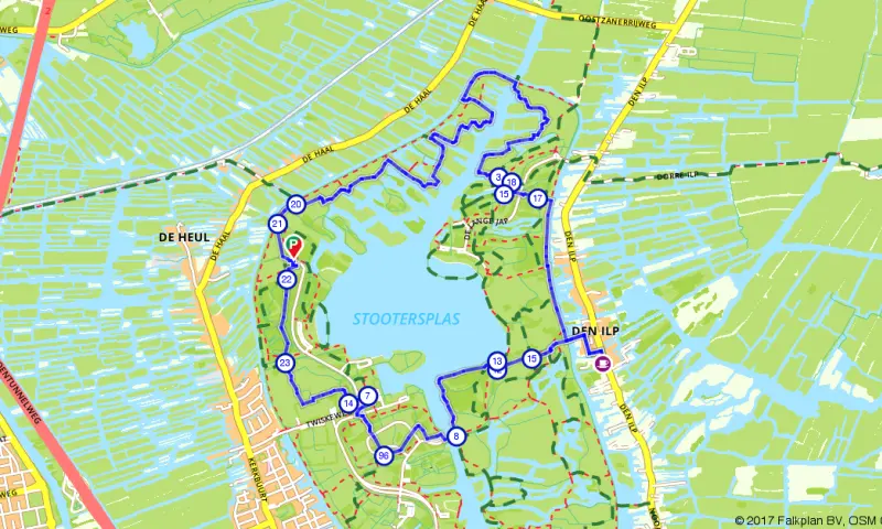 Route in Noord-Holland