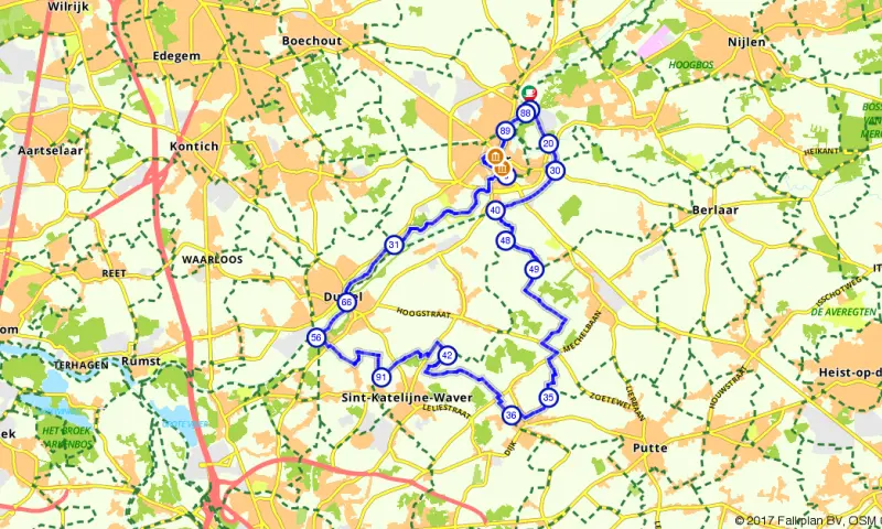 Route in het buitenland