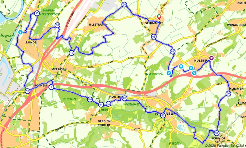 Route in Limburg