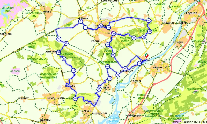 Route in Limburg