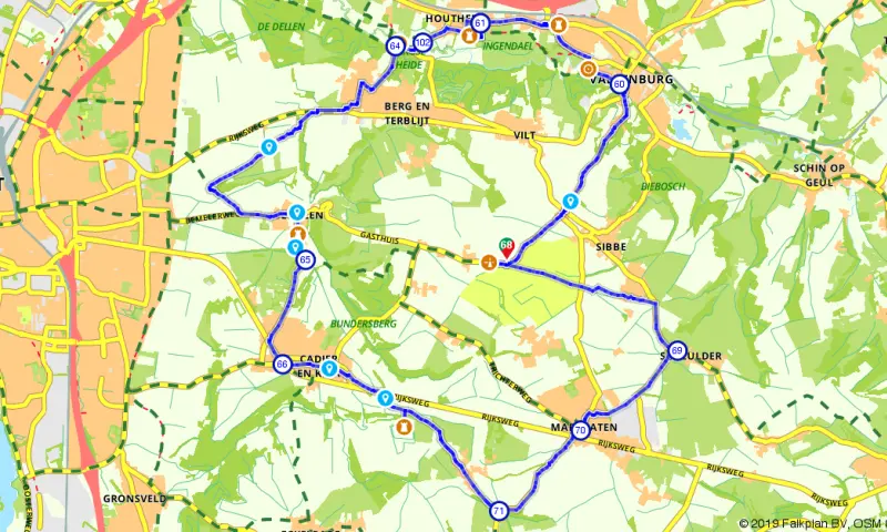 Route in Limburg