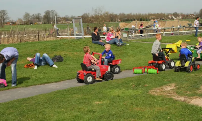 Kinderen op skelters