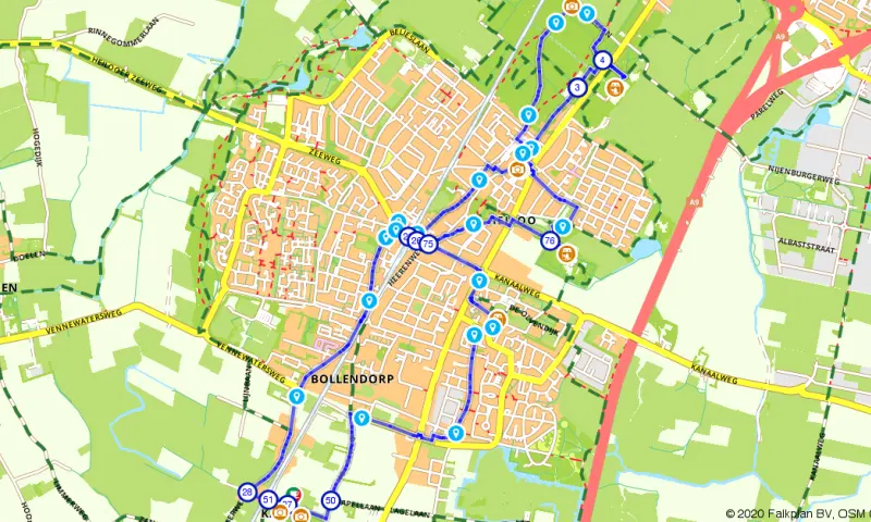 Route in Noor-Holland