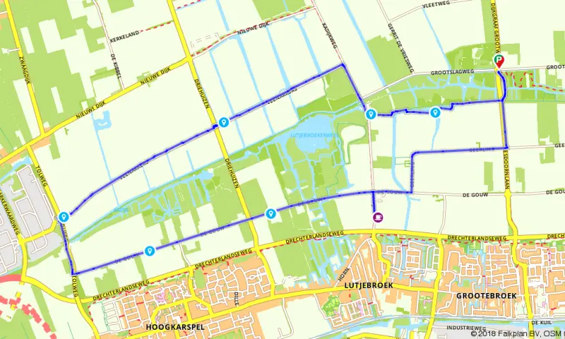 Route in Noord-Holland