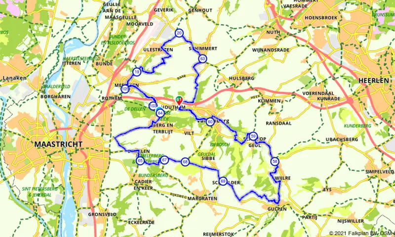Route in Limburg