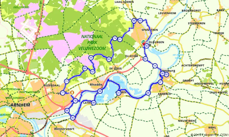 Route in Gelderland