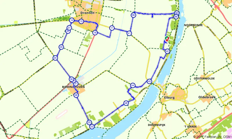 Flevopolder route