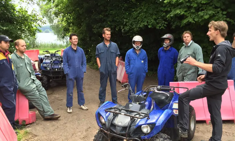Quad rijden in de natuur