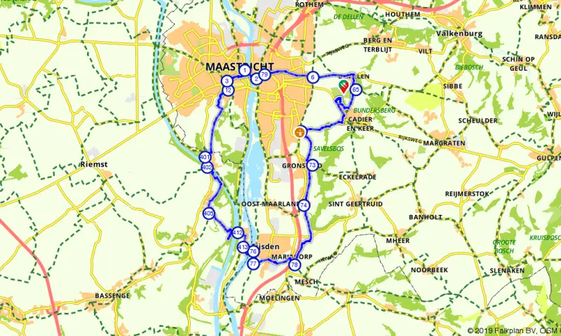 Route in Limburg