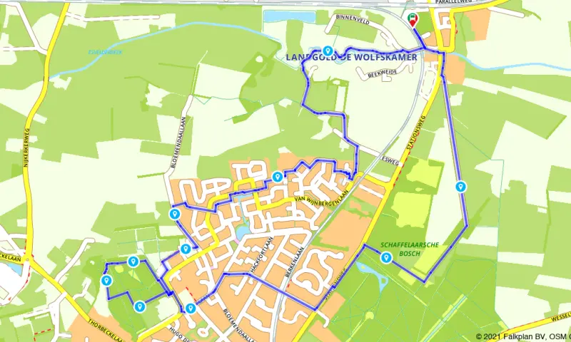 Route in Gelderland