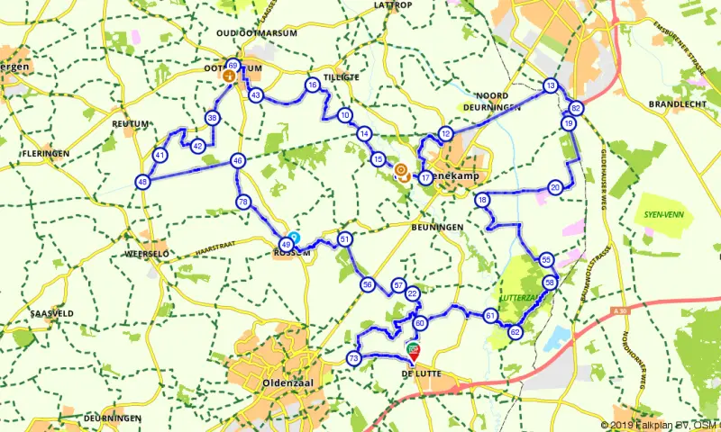 Route in Overijssel