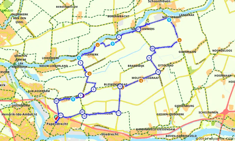 Route Zuid-Holland