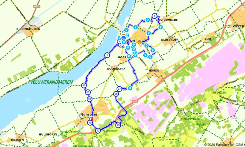 Route in Gelderland