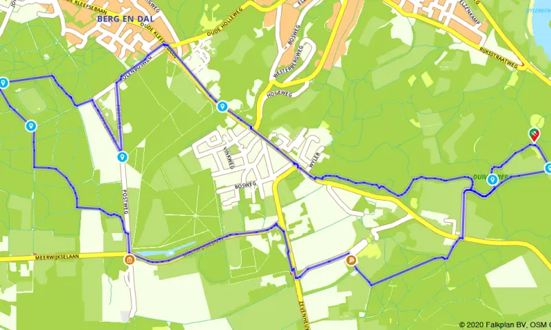 Route in Gelderland