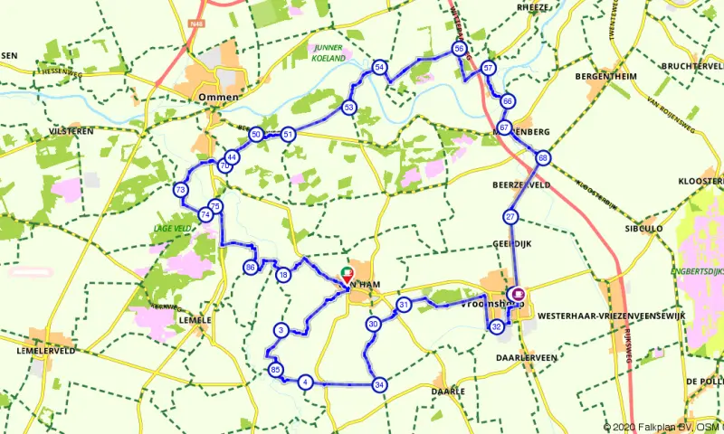 Route in Overijssel