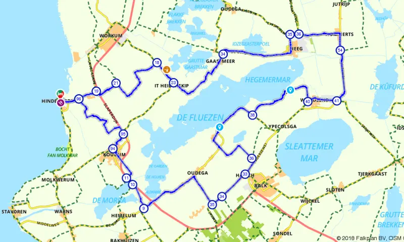 Route in Friesland