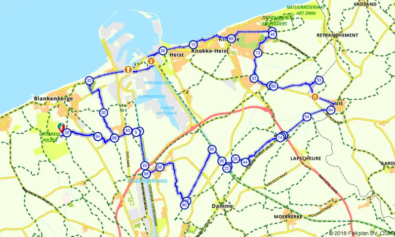 Route in het buitenland