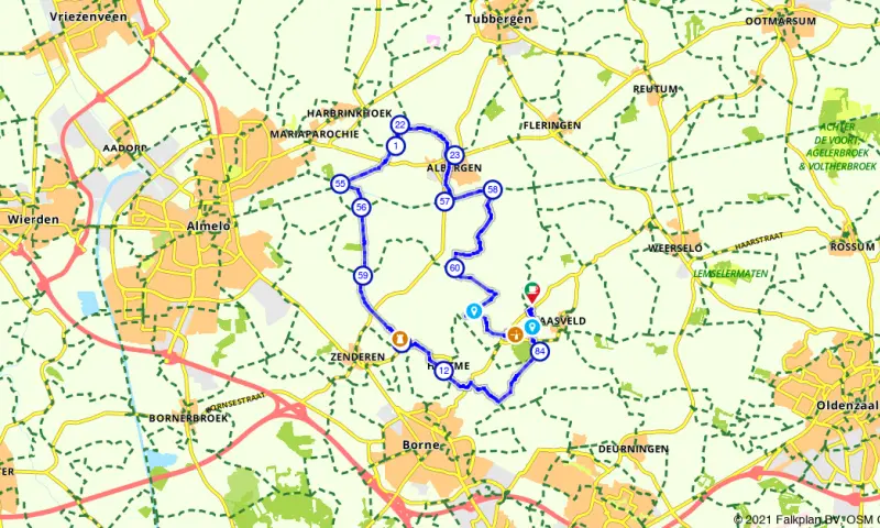 Route in Overijssel