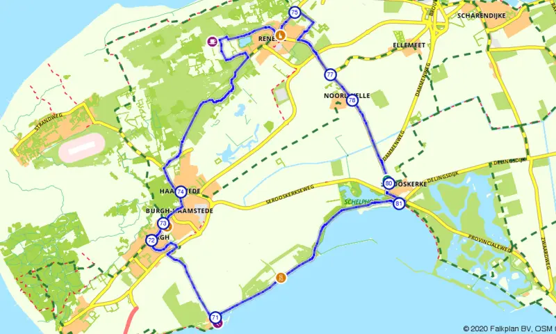 Fietsroute Zeeuwse kust
