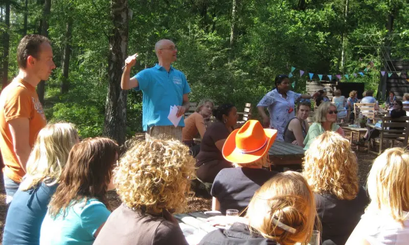 Grote groep deelnemers