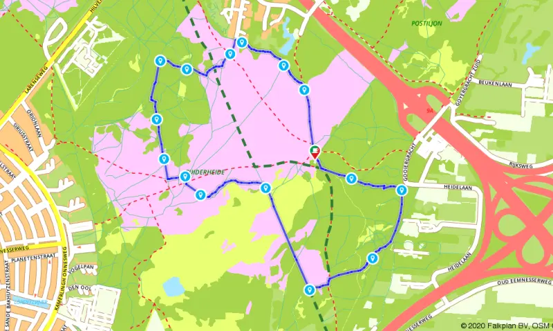 Route in Noor-Holland