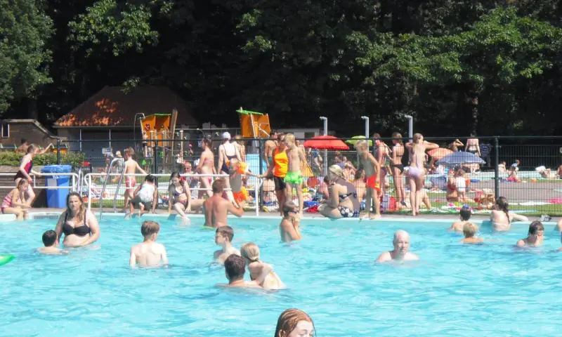 Zwembad in de zomer