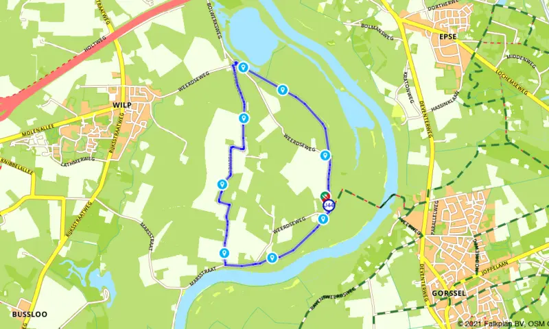 Route in Gelderland