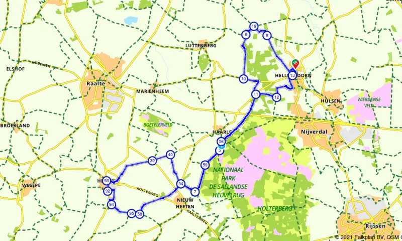 Route in Overijssel