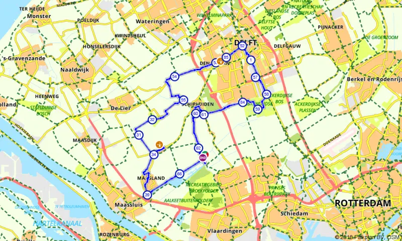 Route Zuid-Holland