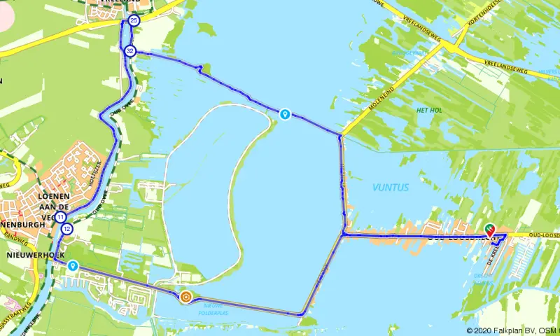 Route in Noord-Holland
