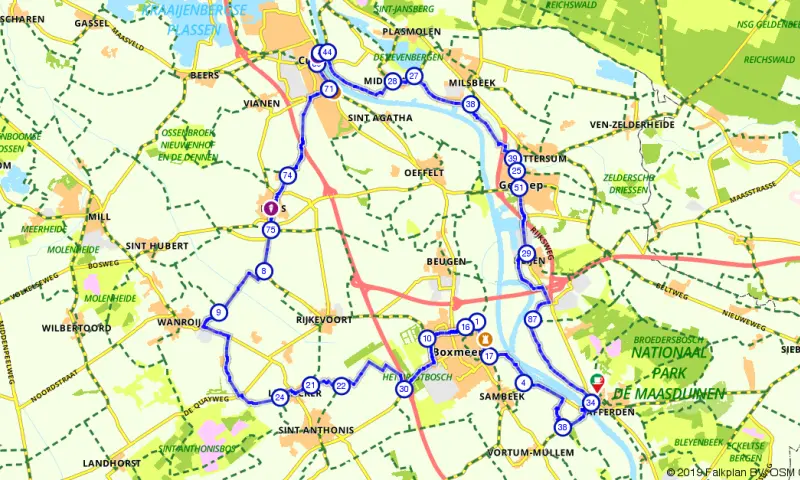 Route in Limburg