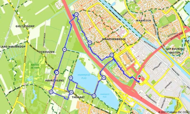 Route in Utrecht