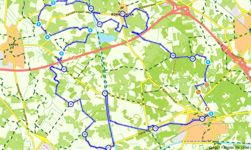 Route in Overijssel