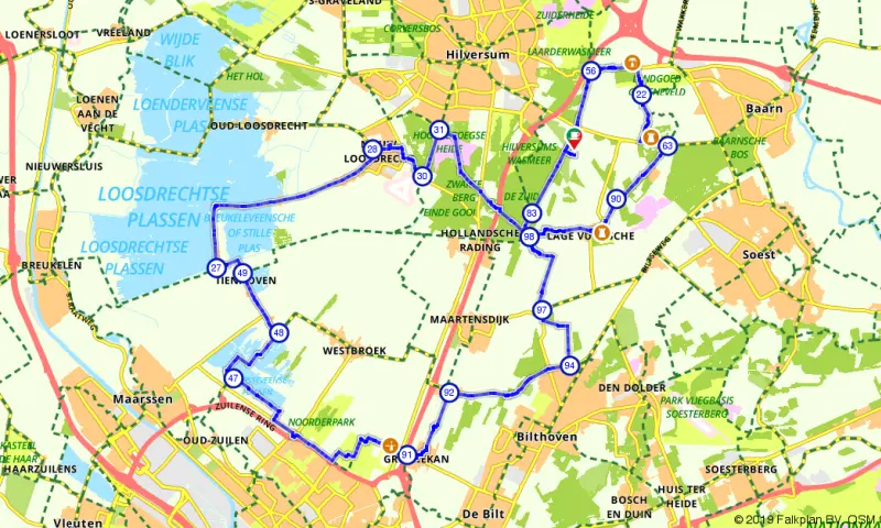 Route in Utrecht
