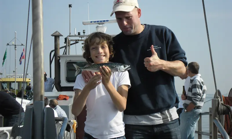 Makreel vangen op de boot