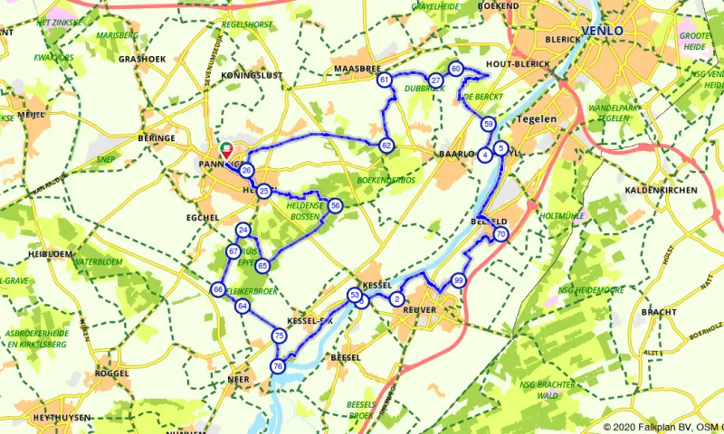 Route in Limburg