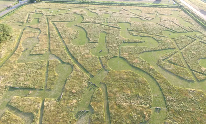 Voetgolf vanuit lucht