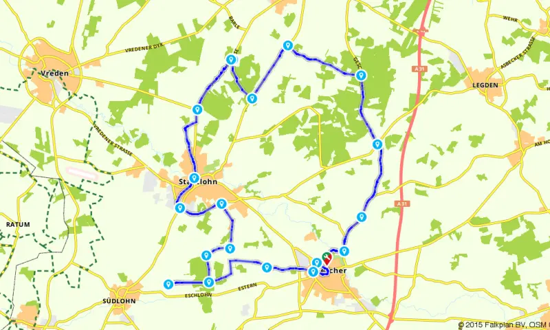Route in het buitenland