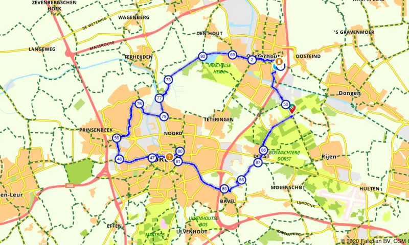 Route Noord-Brabant